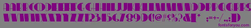 Congalinenf Font – Purple Fonts on Gray Background