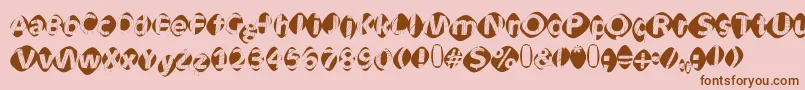 More about Aidaoopsxtra Font Aidaoopsxtra Font – Brown Fonts on Pink Background