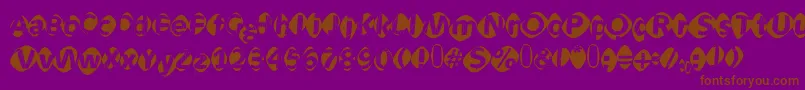 Подробнее о шрифте Aidaoopsxtra Шрифт Aidaoopsxtra – коричневые шрифты на фиолетовом фоне