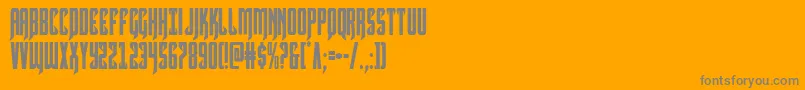 Hawkmooncond Font – Gray Fonts on Orange Background