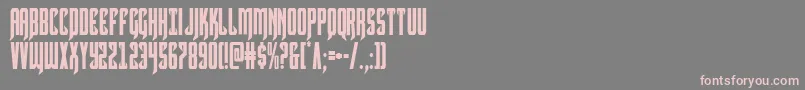 Hawkmooncond Font – Pink Fonts on Gray Background