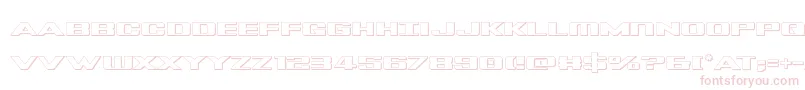 Tigershark3D Font – Pink Fonts on White Background