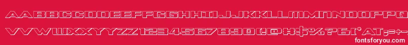 Tigershark3D Font – White Fonts on Red Background