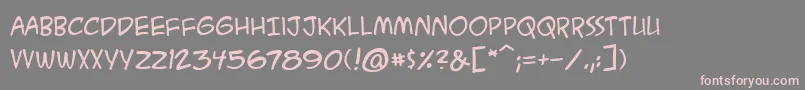 AcmesecretagentbbReg Font – Pink Fonts on Gray Background