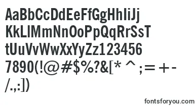 NewsGothicBoldCondensedBt font – Fonts For Engineering Graphics