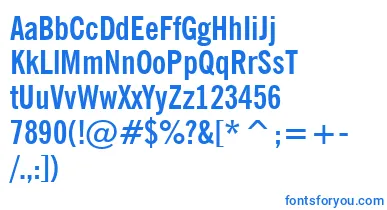NewsGothicBoldCondensedBt font – Blue Fonts