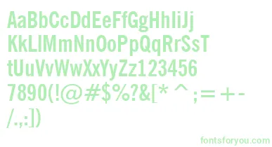 NewsGothicBoldCondensedBt font – Green Fonts