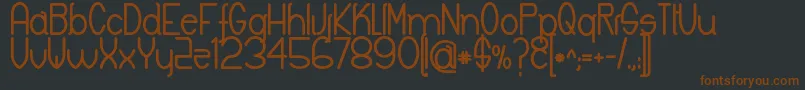 KeylaBold Font – Brown Fonts on Black Background