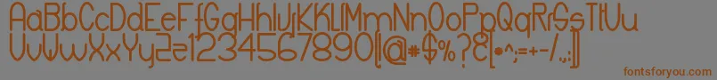 KeylaBold-Schriftart – Braune Schriften auf grauem Hintergrund