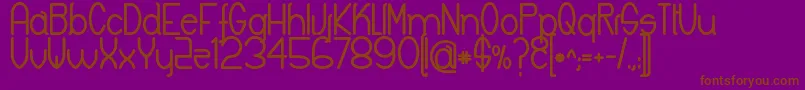 KeylaBold-Schriftart – Braune Schriften auf violettem Hintergrund