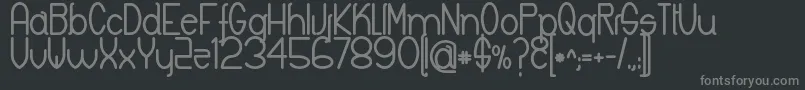 KeylaBold Font – Gray Fonts on Black Background