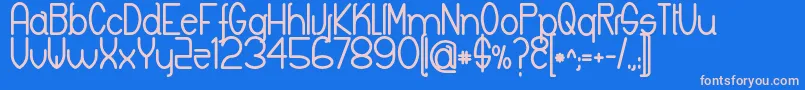 KeylaBold Font – Pink Fonts on Blue Background