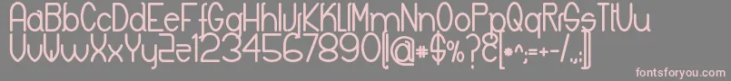 KeylaBold Font – Pink Fonts on Gray Background