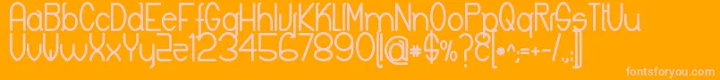 フォントKeylaBold – オレンジの背景にピンクのフォント