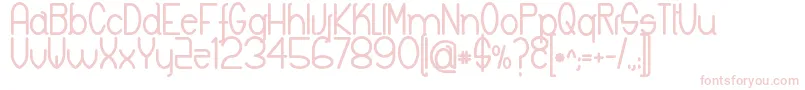 Шрифт KeylaBold – розовые шрифты на белом фоне
