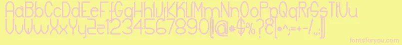 KeylaBold Font – Pink Fonts on Yellow Background