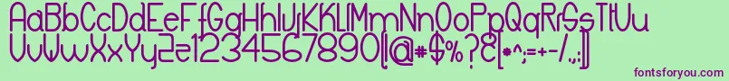 KeylaBold Font – Purple Fonts on Green Background