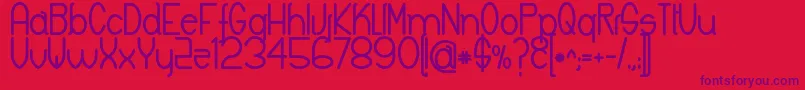 Шрифт KeylaBold – фиолетовые шрифты на красном фоне