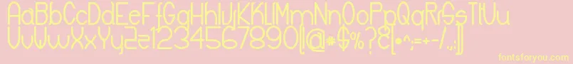 fuente KeylaBold – Fuentes Amarillas Sobre Fondo Rosa