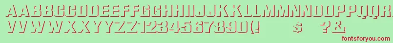 Whata ffy Font – Red Fonts on Green Background