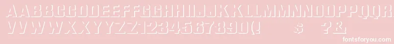 Whata ffy Font – White Fonts on Pink Background