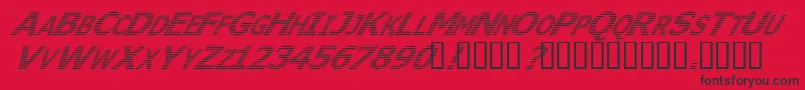 Wheri-Schriftart – Schwarze Schriften auf rotem Hintergrund