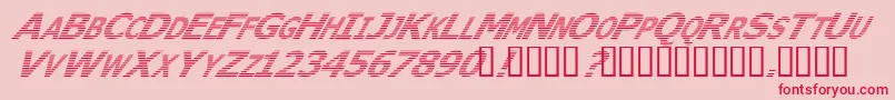 フォントWheri – ピンクの背景に赤い文字