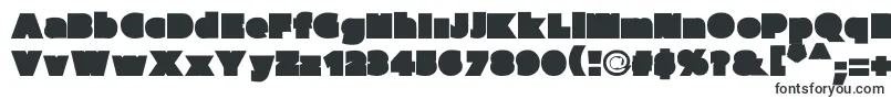 Parafuseultrablack-fontti – epäselvät fontit
