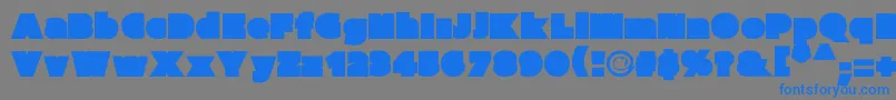 Parafuseultrablack-fontti – siniset fontit harmaalla taustalla