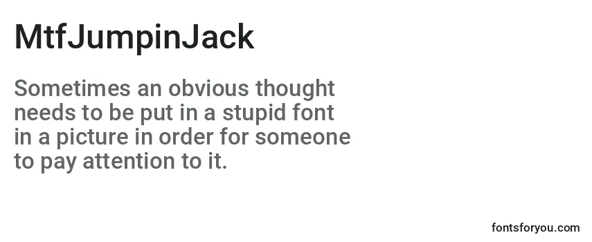MtfJumpinJack Font