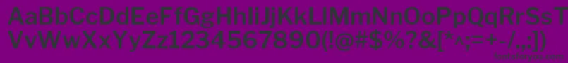 LibrefranklinSemibold-Schriftart – Schwarze Schriften auf violettem Hintergrund