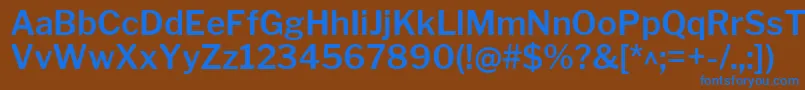 Шрифт LibrefranklinSemibold – синие шрифты на коричневом фоне