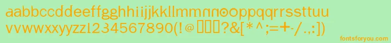 Volt ffy Font – Orange Fonts on Green Background