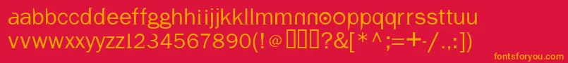 Volt ffy Font – Orange Fonts on Red Background