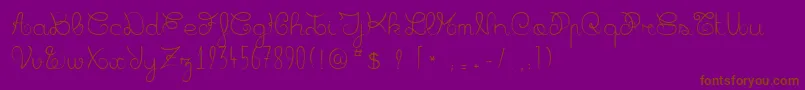 Badiane Font – Brown Fonts on Purple Background