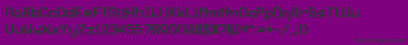 Patchcrack Font – Black Fonts on Purple Background