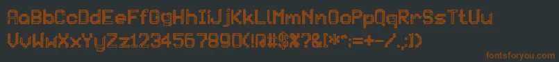 Patchcrack Font – Brown Fonts on Black Background