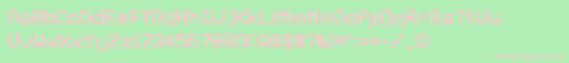 Patchcrack Font – Pink Fonts on Green Background