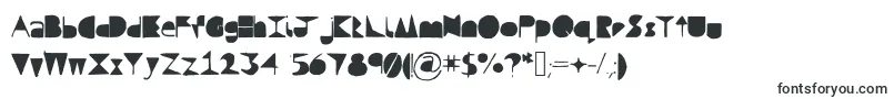 Questramodern-fontti – täytetyt fontit