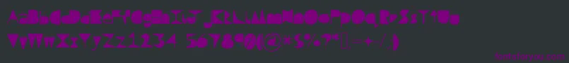 Questramodern Font – Purple Fonts on Black Background