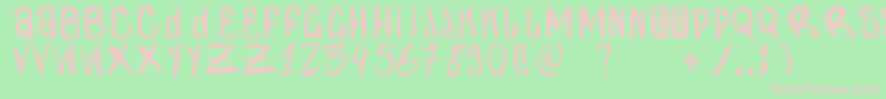 ZdarxSimpl Font – Pink Fonts on Green Background