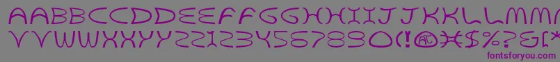 Goldarc2 Font – Purple Fonts on Gray Background