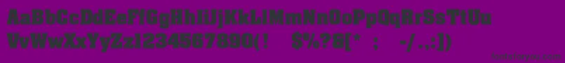 Шрифт JohnnyLight – чёрные шрифты на фиолетовом фоне