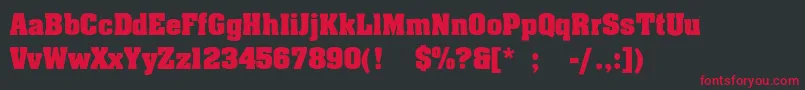 JohnnyLight Font – Red Fonts on Black Background