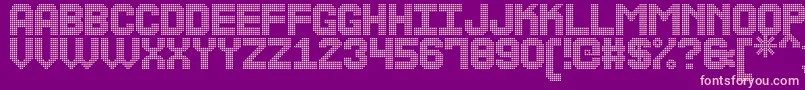 TheLedDisplaySt Font – Pink Fonts on Purple Background