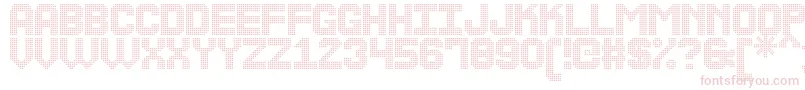 TheLedDisplaySt Font – Pink Fonts on White Background