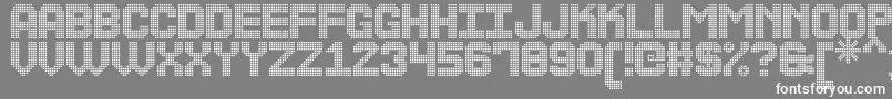 TheLedDisplaySt Font – White Fonts on Gray Background