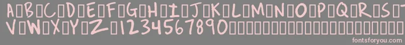 ReverendJosh Font – Pink Fonts on Gray Background