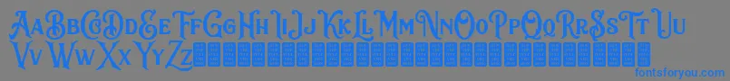 SacredBridgeDemo Font – Blue Fonts on Gray Background