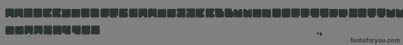 Squares Font – Black Fonts on Gray Background